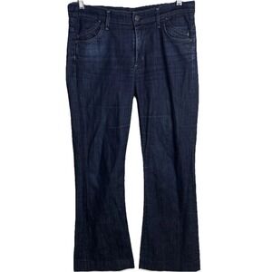 Citizens Of Humanity Wide Leg Jeans Hutton Dark Wash Denim Size 30 Boho